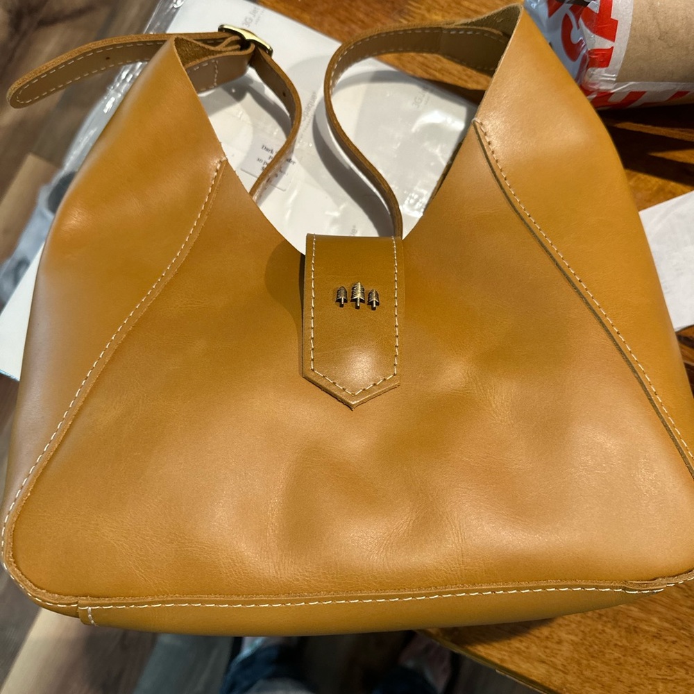 Portland Leather Mustard Hobo Bag